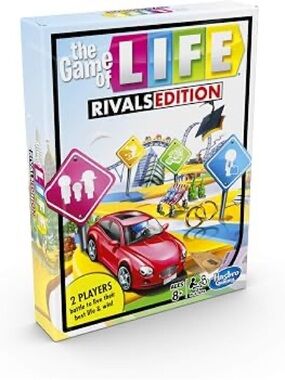 Hasbro The Game of Life Rivals Edition - Red, Yellow, Pink, Blue, Green